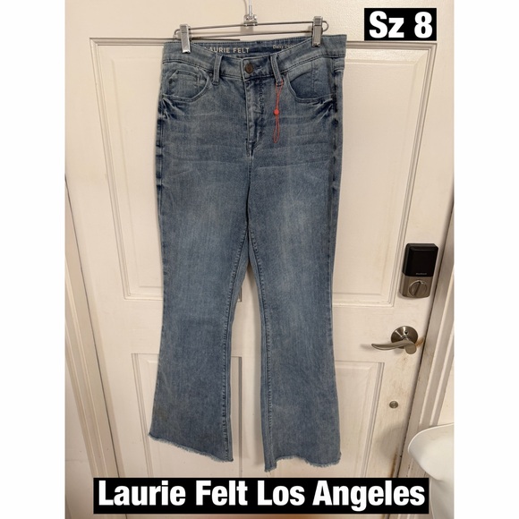 Laurie Felt Denim Flare Jeans Sz 8 New - Picture 1 of 11